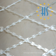 Diamond Hole Welded Concertina Razor Wire Mesh Fence